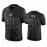 Men's Tampa Bay Buccaneers #50 Vita Vea Black Reflective Limited Stitched Jersey,baseball caps,new era cap wholesale,wholesale hats